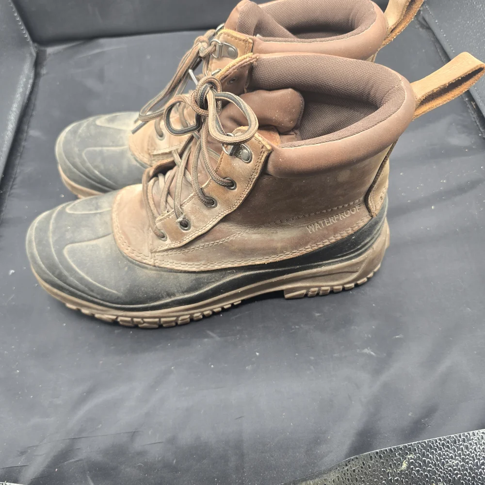 Ozark Trail Brown and Black Hiking Boots with‎ Rugged Design